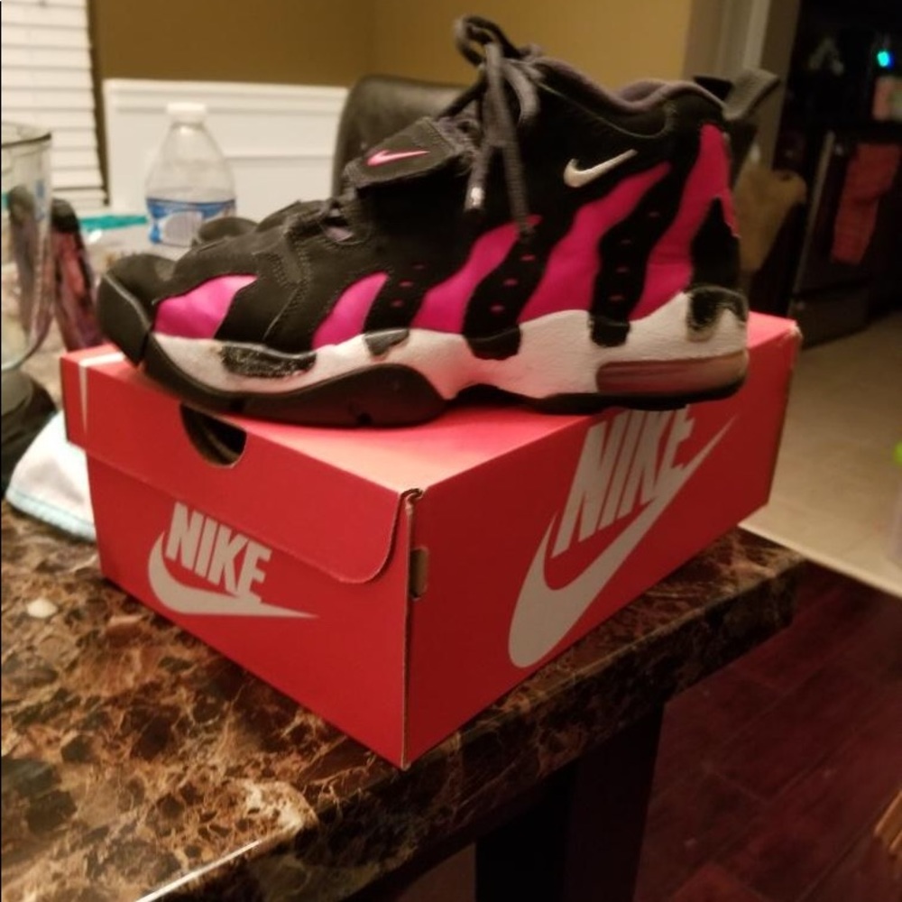 Pink and Black Nike Shoes